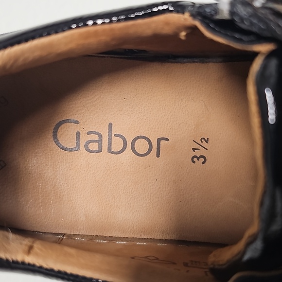 GABOR Women's Low-Top Black Patent Platform Sneakers Size 3½ (160418) - Picture 10 of 14